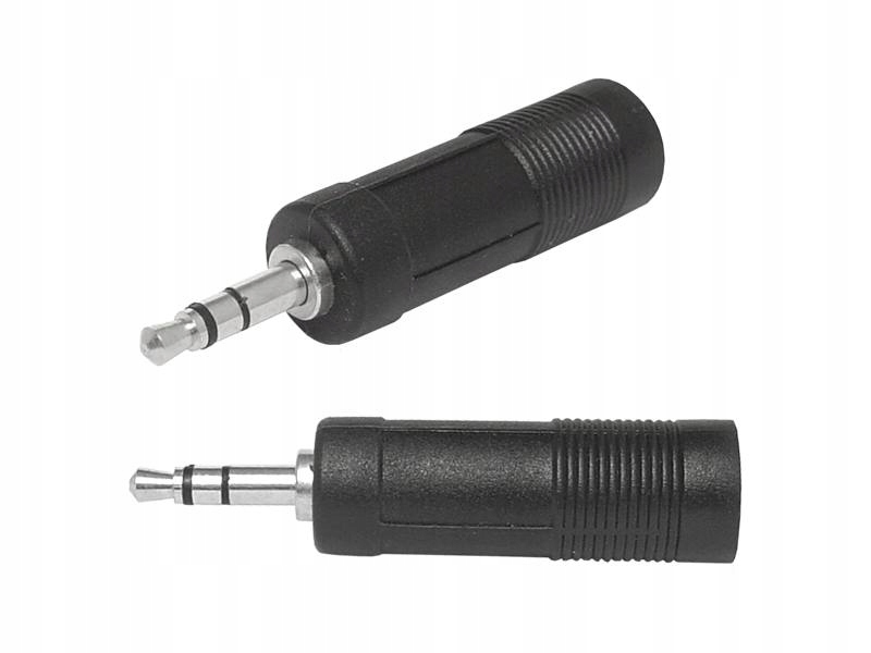 

Adapter gniazdo Jack 6.3mm - wtyk Jack 3.5mm