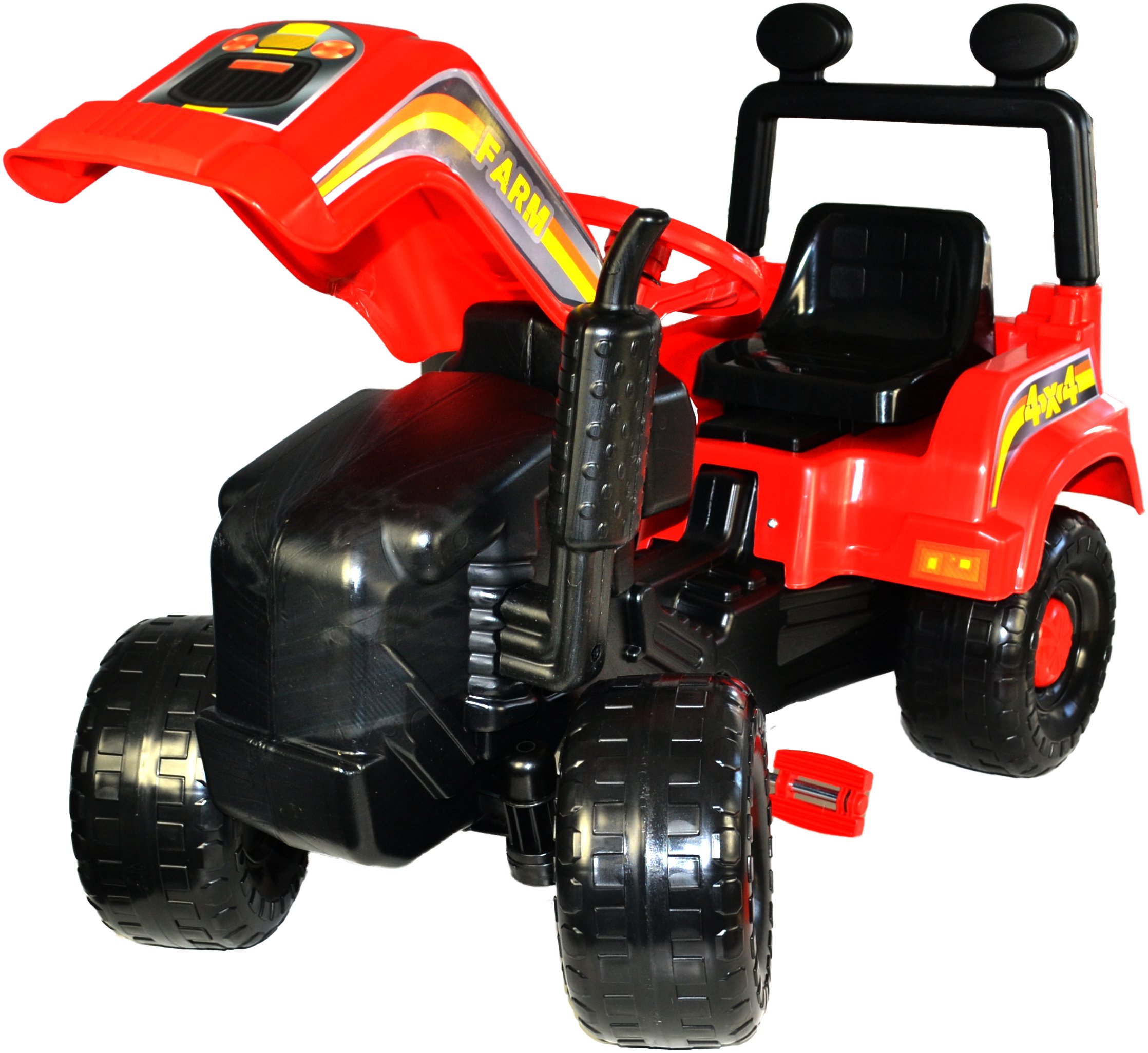 OGROMNY TRAKTOR NA PEDAY Z PRZYCZEPK + KASK Kod producenta 123