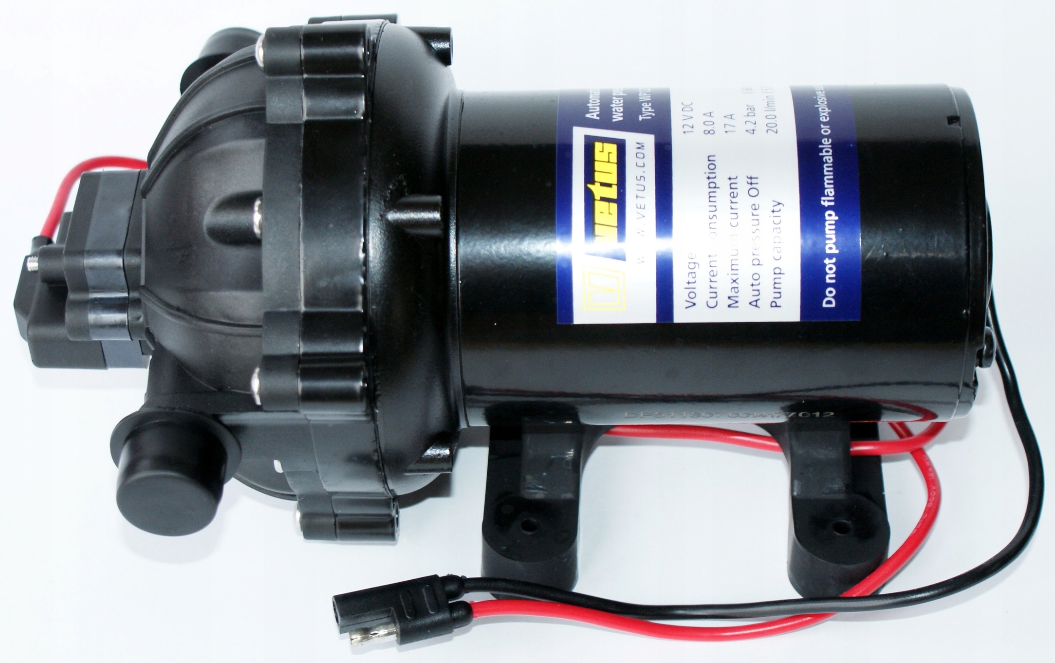 WP2408 - Водяной насос Vetus, давление 24V 2.1 bar 7.6 l / min