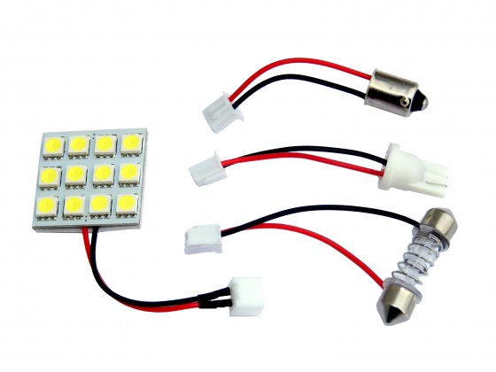 

Moduł 12 Led Biały 12V Do Samochodów Podświetlenie