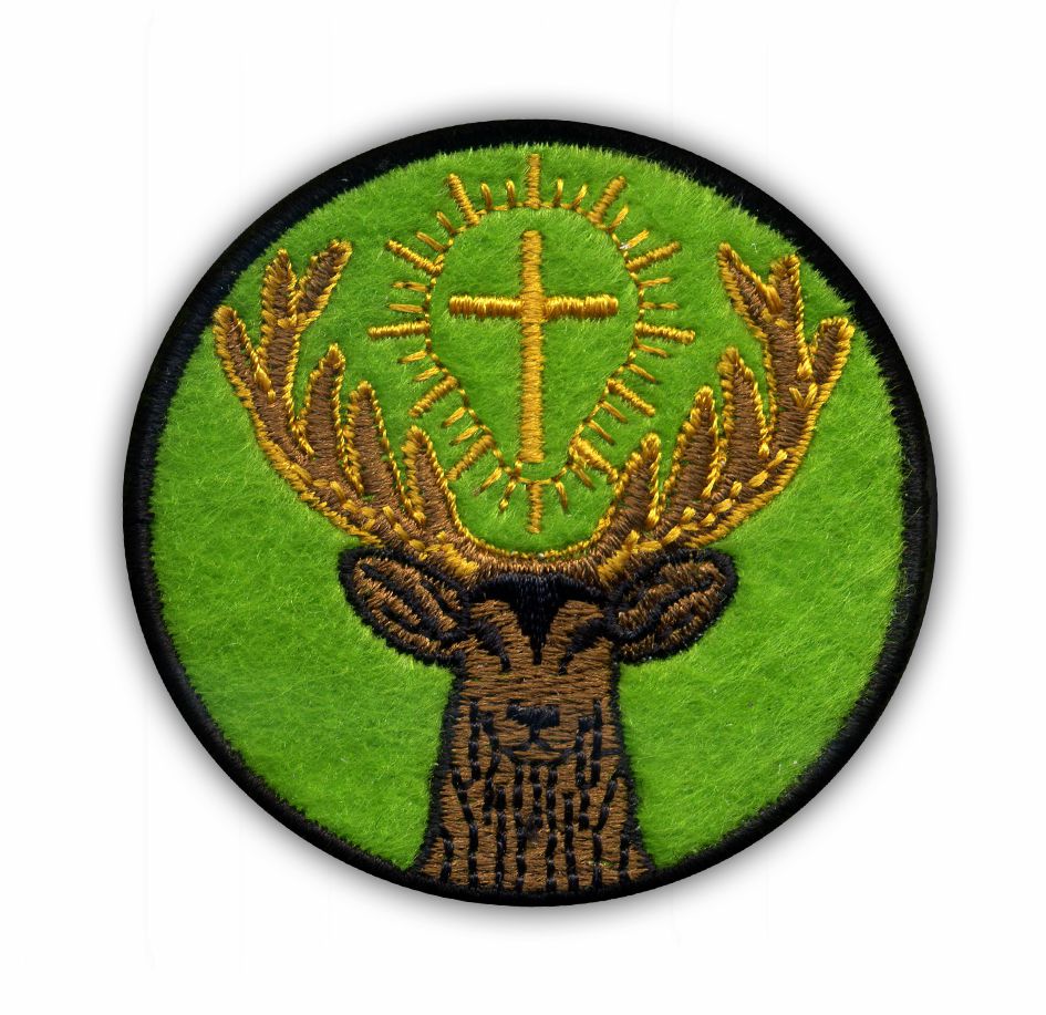 Symbol sv. Huberta patróna poľovníkov (olivovník)