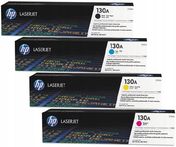 

4x org. toner Hp 130A Cmyk M176n M177fw
