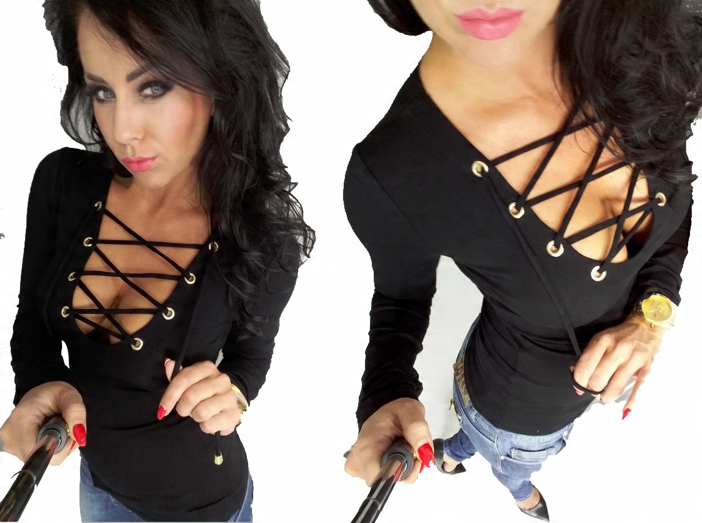 

LipMar sexowny Sznurowany dekolt L 40