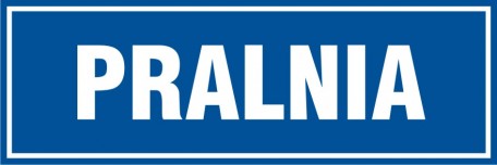 

Pralnia znak tabliczka 10x30 płyta Pcv