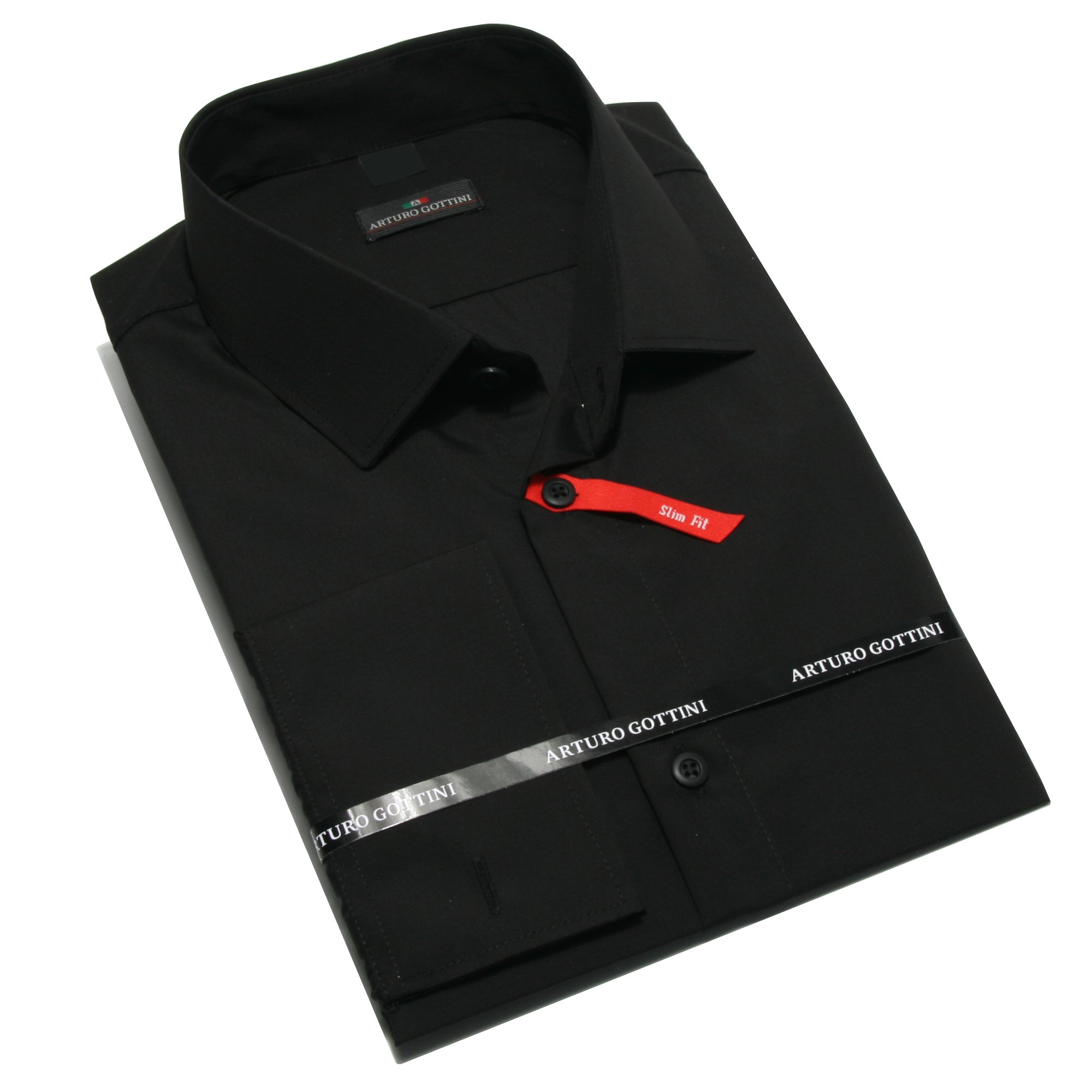 

Koszula Czarna Gładka 37/38 182-188 Slim Fit