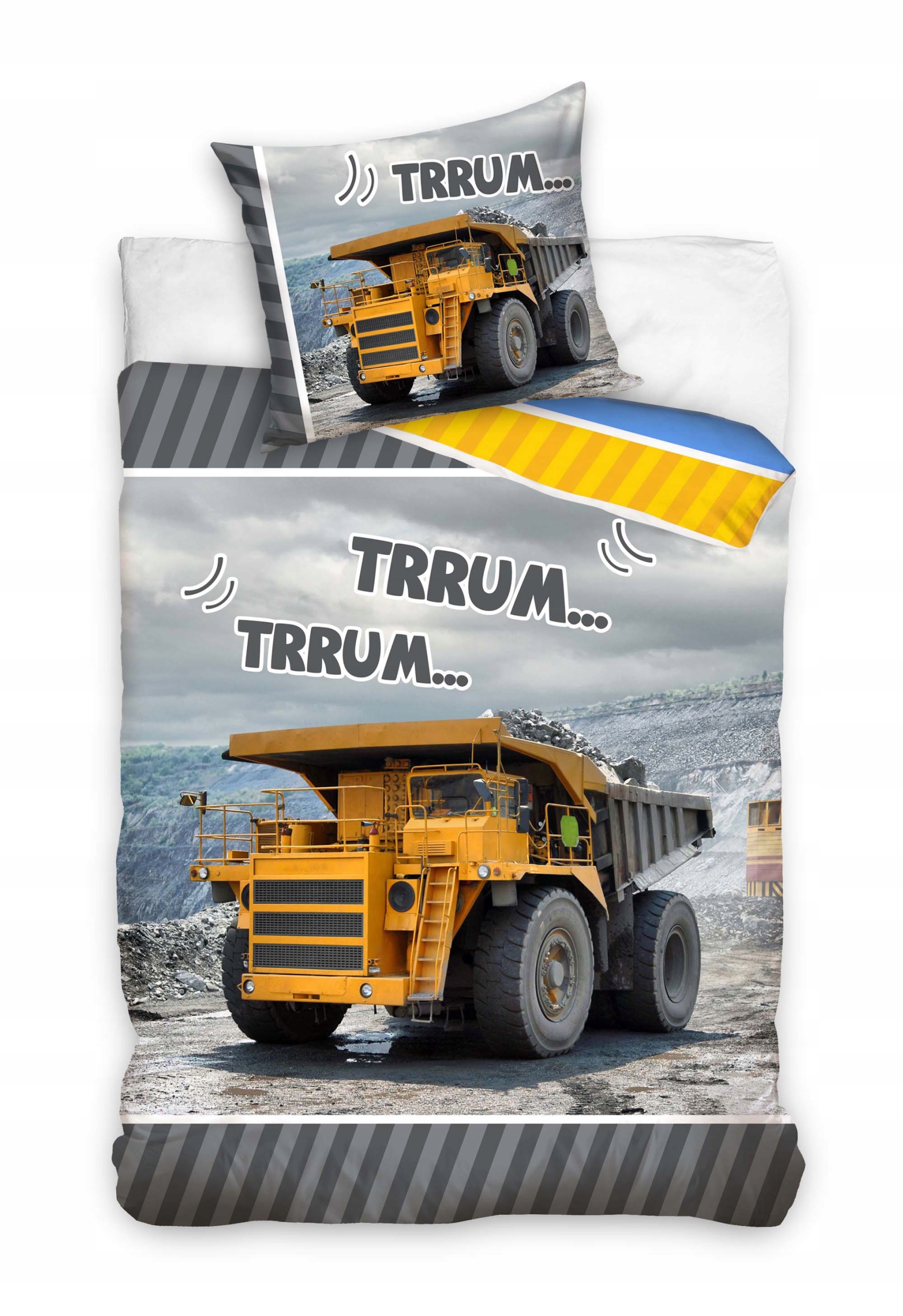 POŚCIEL TRAKTOR KOPARKA WYWROTKA BAWEŁNA 140x200 Płeć Chłopcy