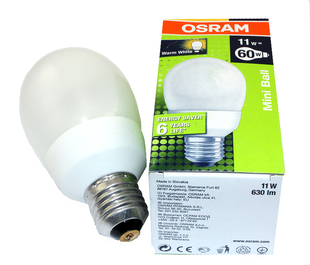 

Żarówka Energooszczędna Osram 11W 60W E27