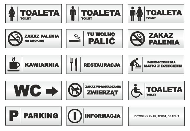 Piktogram , Znak, Toaleta , Zakaz palenia Marka Graveric