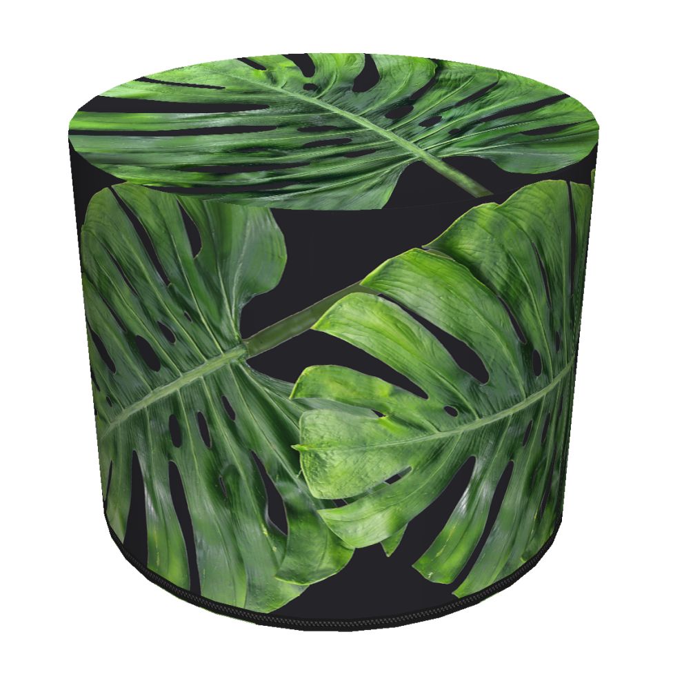 Taburet Bertoni lehká, stabilní, sedák, taburet válec s potiskem Galapágy Noc