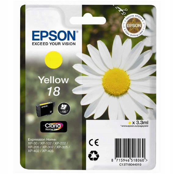 

Tusz org. Epson T1804 Yello XP30 XP102 XP205 XP305