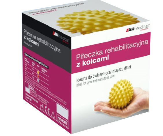 PIŁKA PIŁECZKA REHABILITACYJNA Z KOLCAMI 5 CM Kod producenta MB-5
