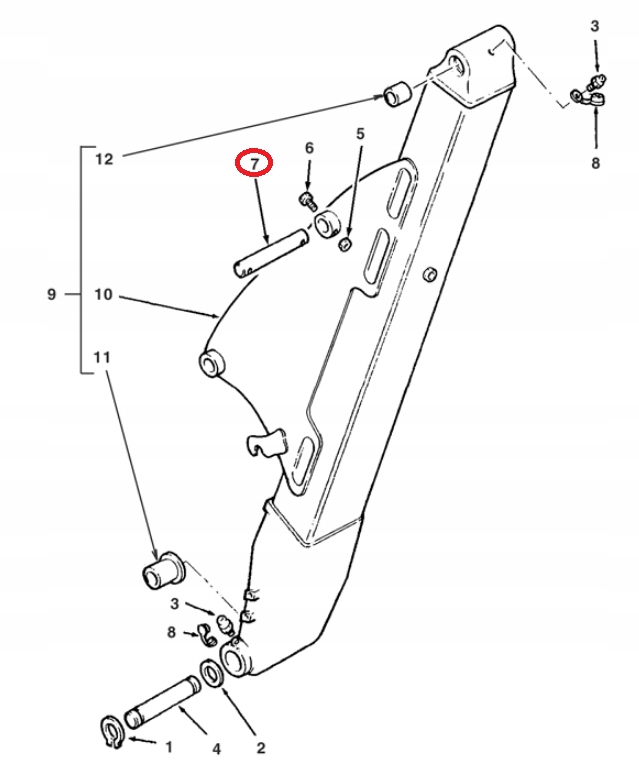 ЗАДНИЙ КОВШ TEREX 760 860 960 6102877M2