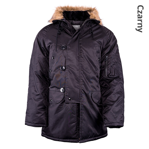 Nowość Zima Kurtka Parka N3B Alaska MIL-TEC S Płeć mężczyzna