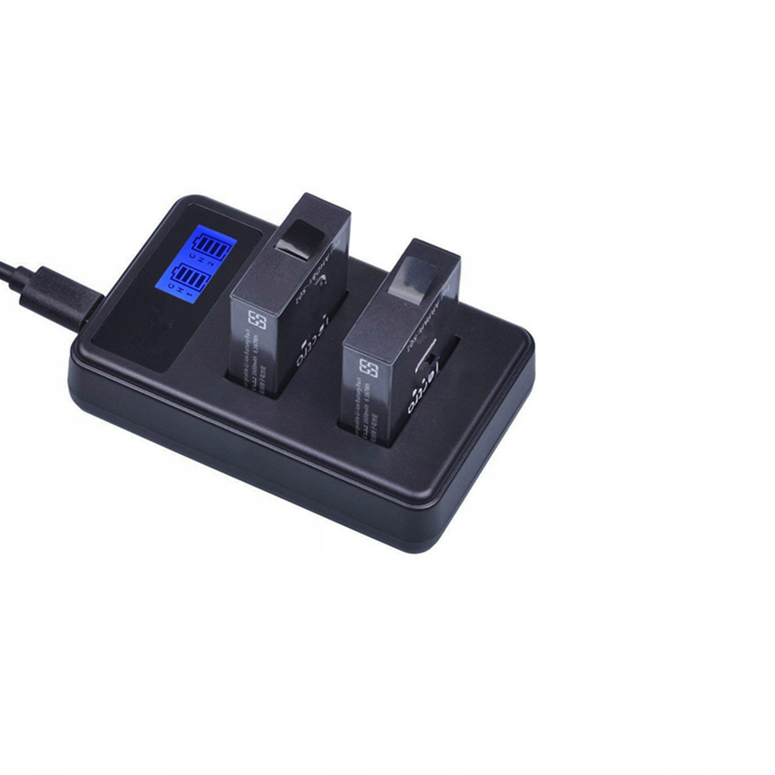 ŁADOWARKA LCD PODWÓJNA USB DO KAMER EKEN / SJCAM EAN (GTIN) 5904553900785