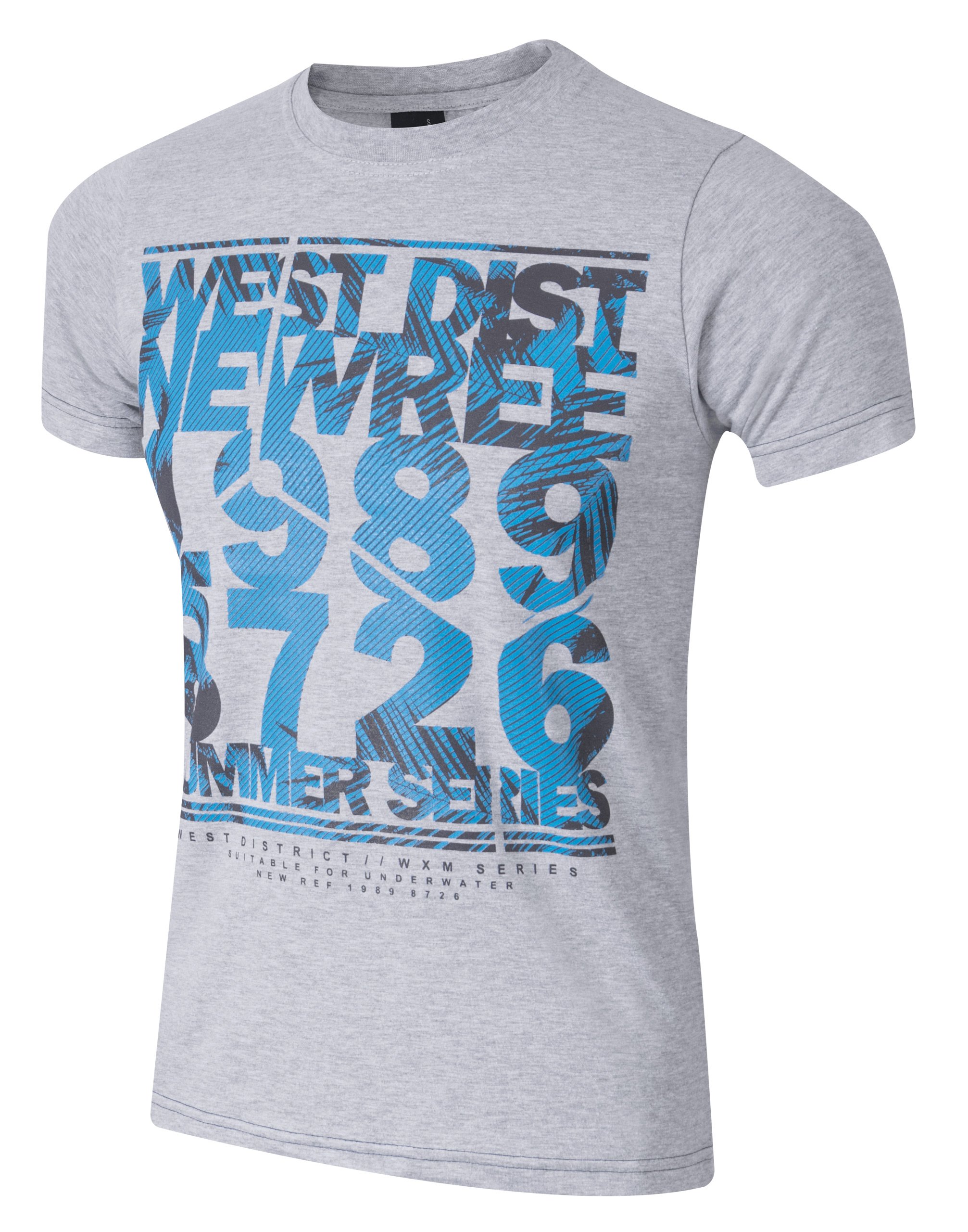 

T-shirt Koszulka Koszulki Męskie KM05 r L melanż