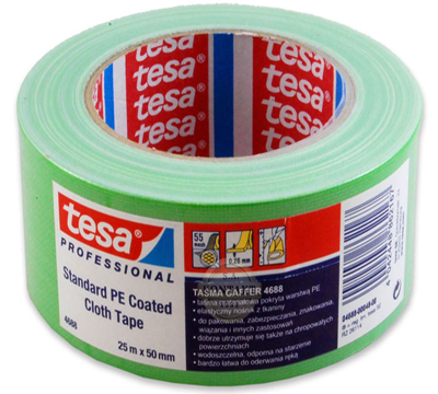 TESA 4688 TAŚMA NAPRAWCZA GAFFER PE zielona 25m Marka Tesa