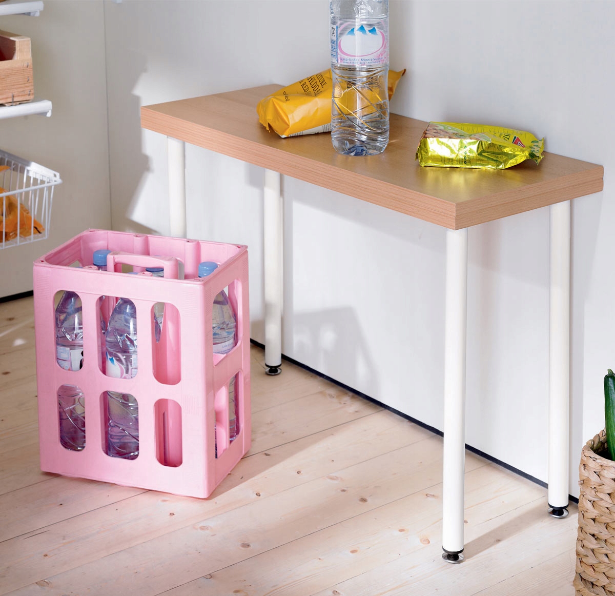 NOGI DO STOŁU NOGA MEBLOWA OKRĄGŁA SREBRNA 80CM Marka Element System