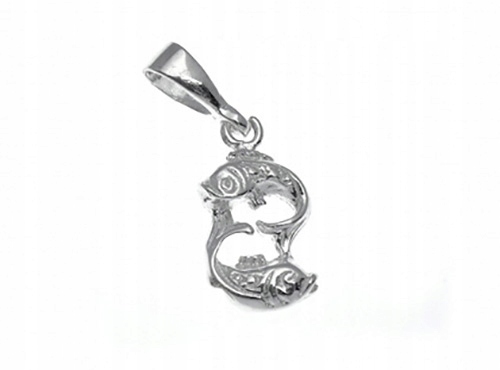 

Srebrny Znak Zodiaku Ryby 925