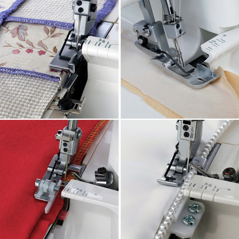 OWERLOK OVERLOCK JANOME 990D + GRATIS 5 STOPEK Prędkość szycia 1300 wkłucie/min
