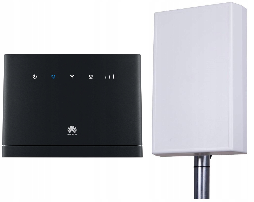 Zestaw router LTE Huawei B315 + MEGA ANTENA DUAL ...