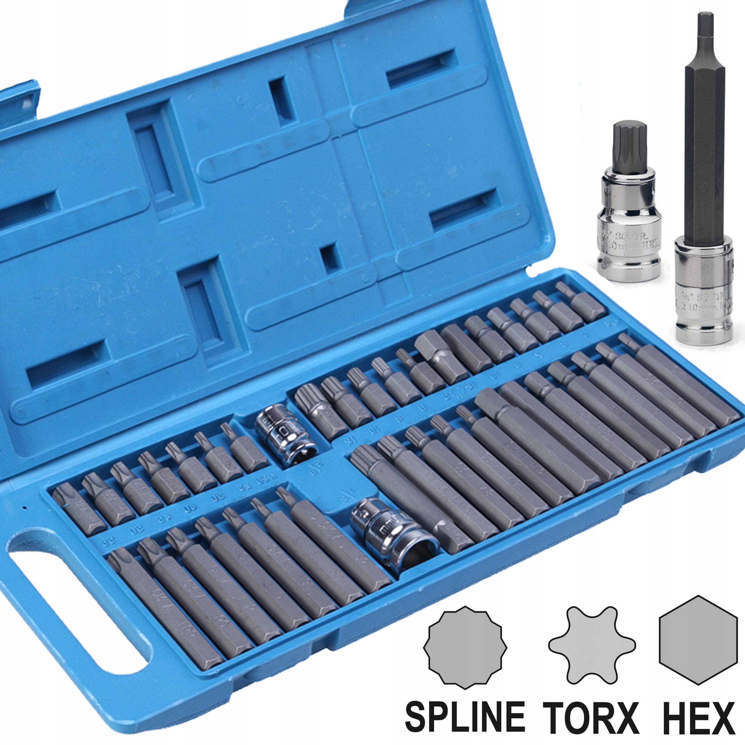 

Zestaw Bitów Kluczy- Imbus Spline Torx 40el. Bity