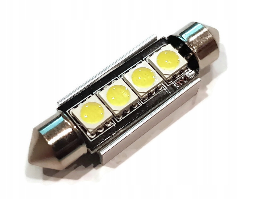 Żarówka 4 Led 5050 Smd Rurka 42mm C5W C10W Canbus