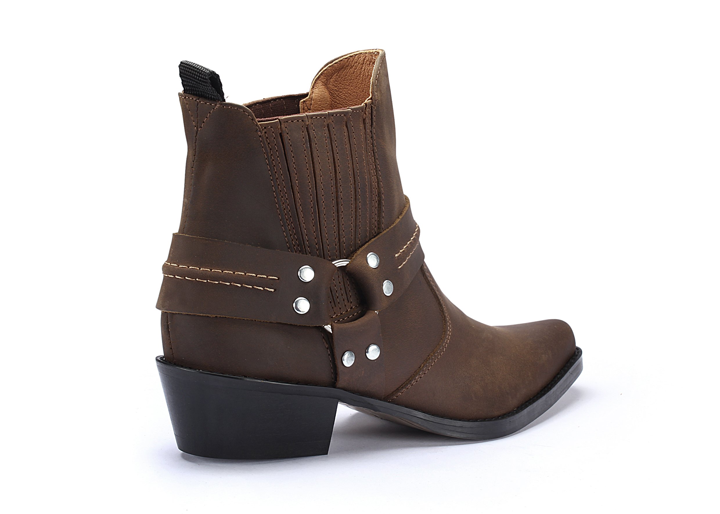 DAMSKIE KOWBOJKI MOTOCYKLOWE K-612 Skóra 36-41 Rozmiar 36