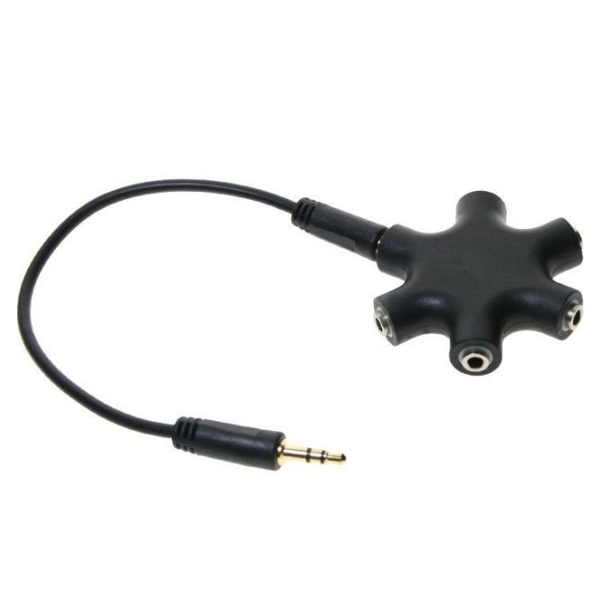 ROZDZIELACZ SŁUCHAWEK GŁOŚNIKÓW 6x PORT JACK 3,5mm Model 1629