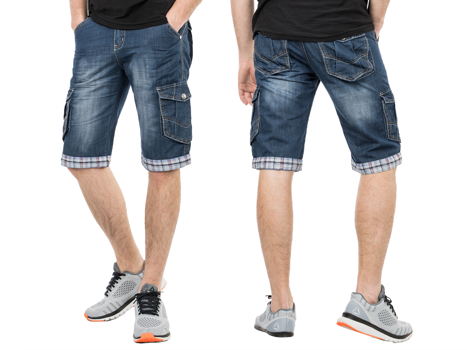 

Krótkie Spodenki Jeansowe Męskie Szorty 7605 80 cm