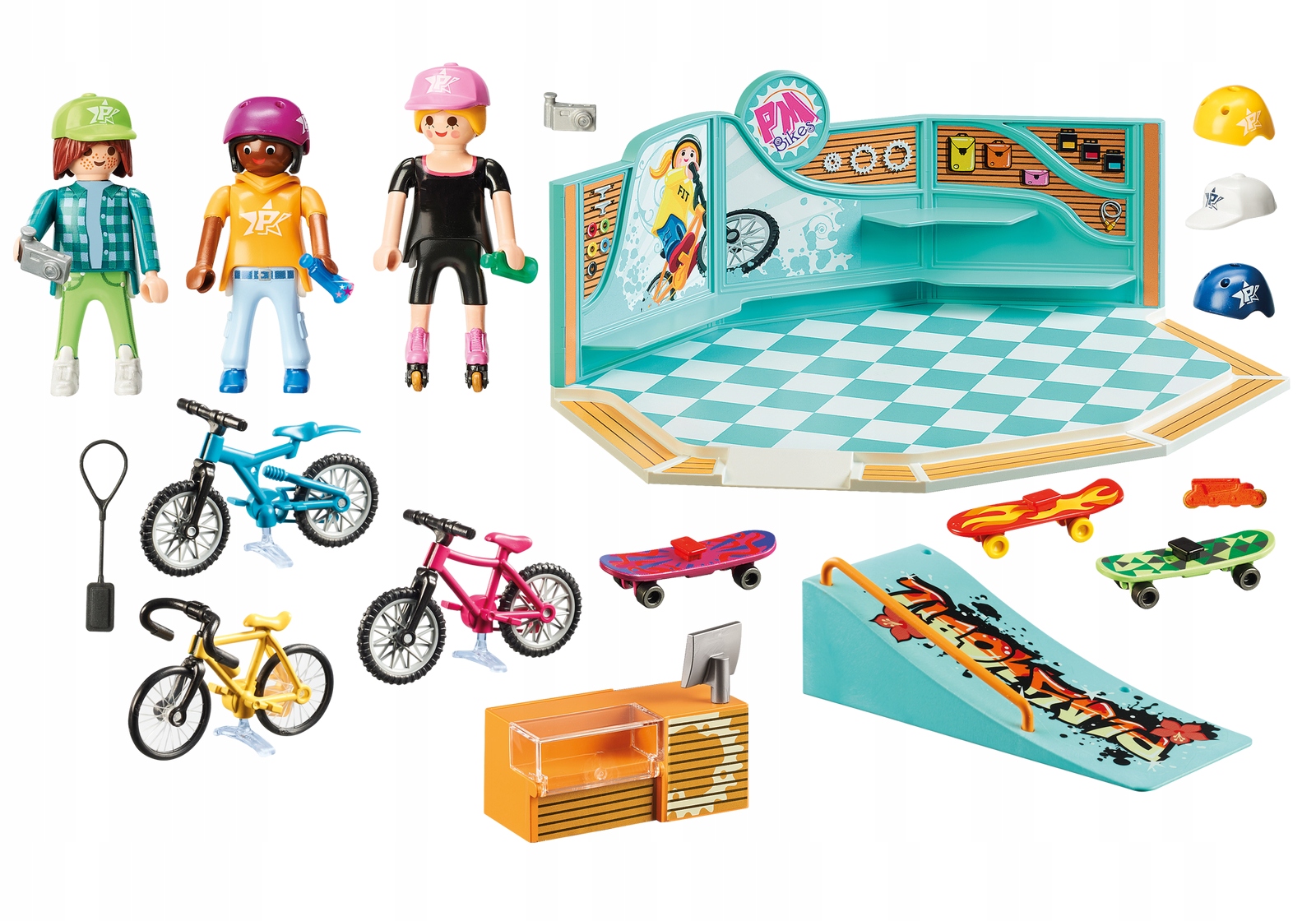PLAYMOBIL 9402 SKLEP ROWEROWY SKATE + GRATIS Typ klocki konstrukcyjne
