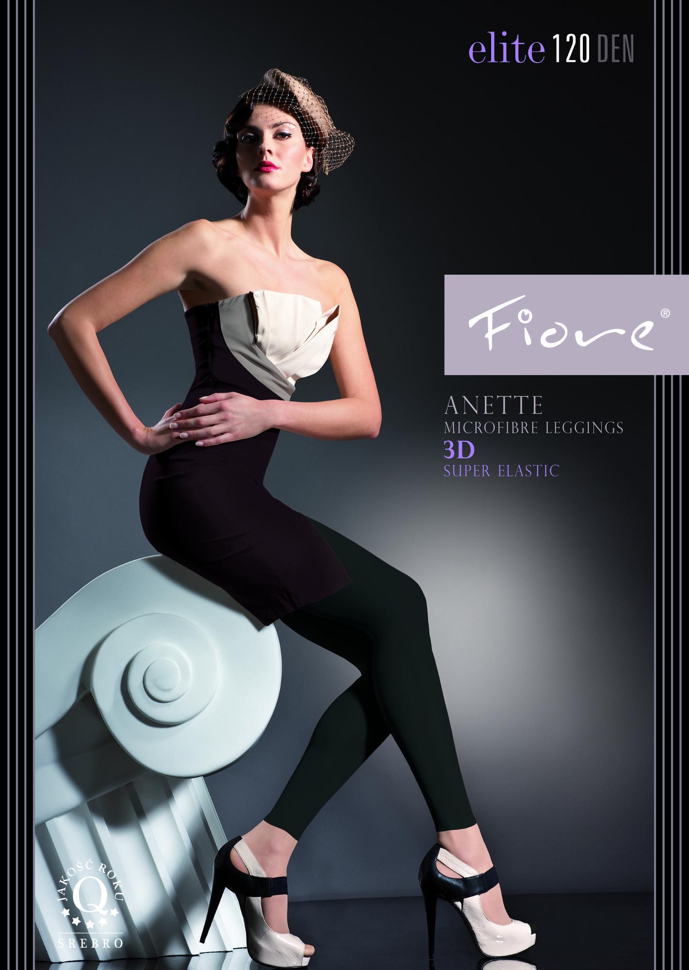 

Legins 4 microfibra 120 den Anette Fiore czarne