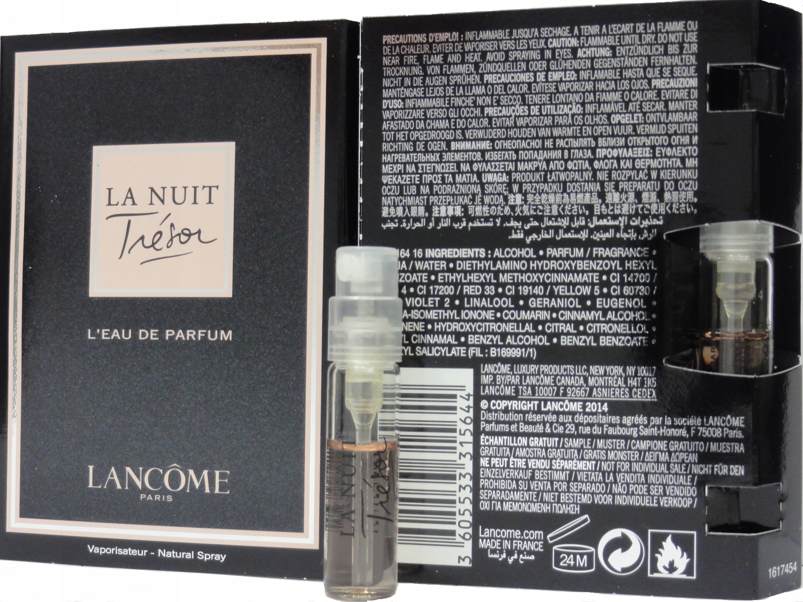 

Lancome Tresor La Nuit edp 1,2ml