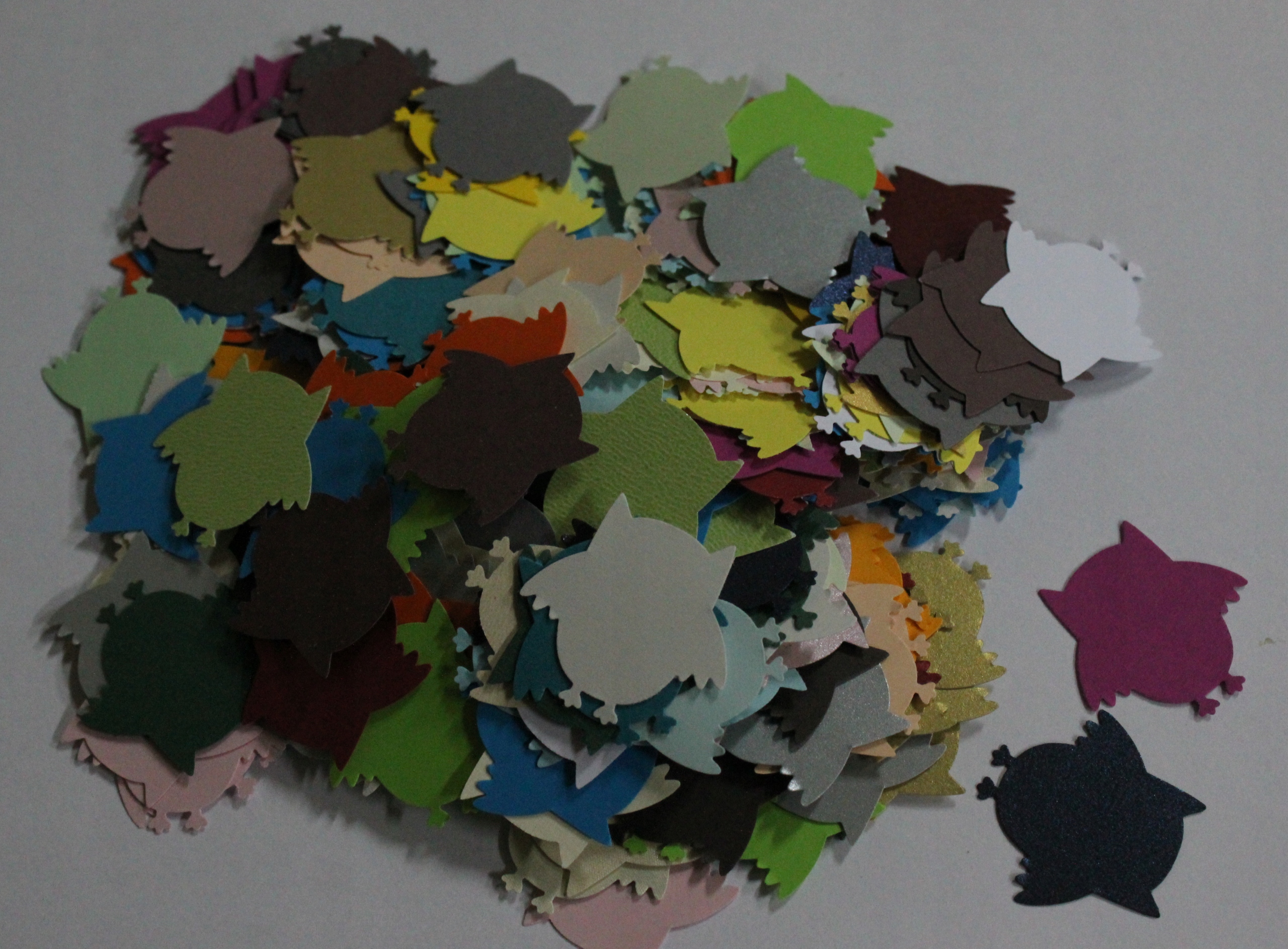 scrapki Sowy Mądre Sówki mix kolorów 50szt nr13