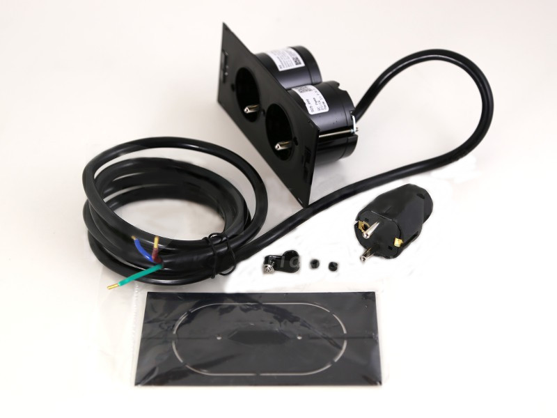 Elektrická zásuvka Bachmann čierna