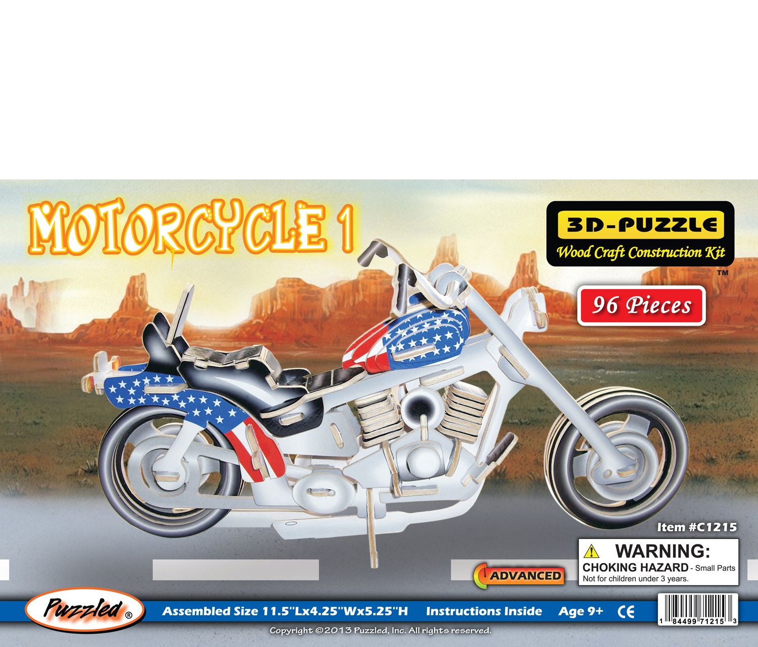 PUZZLE DREWNIANE 3D MOTOCYKL HARLEY DAVIDSON MOTOR Kod producenta PC019