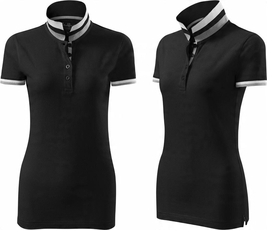 

Damska koszulka polo Collar Up Wysoka Jakość S