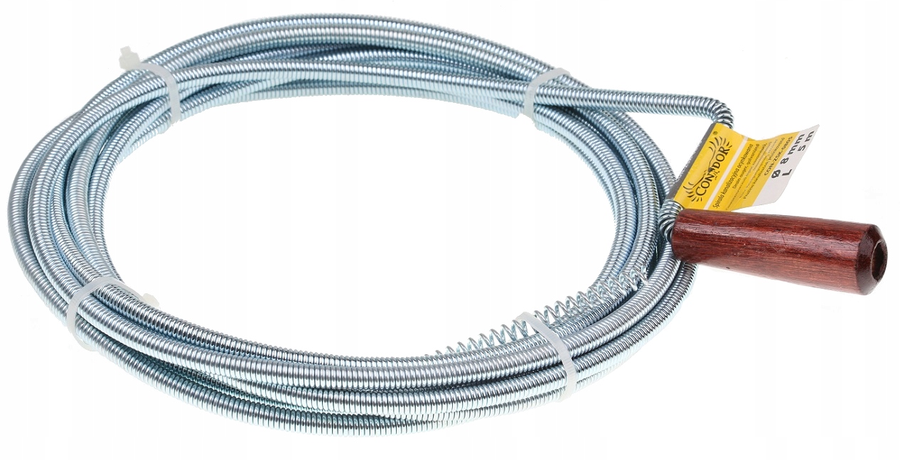 

Kanalizacyjna Spirala 8 mm x 5 m Ocynkowana Żmijka