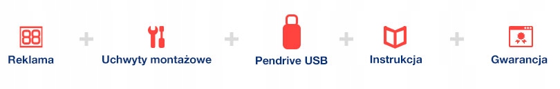 REKLAMA TABLICA LED WYŚWIETLACZ ZEWNĘTRZNY RED PRODUCENT PREMIUM 160x16 Informacje o bezpieczeństwie CE