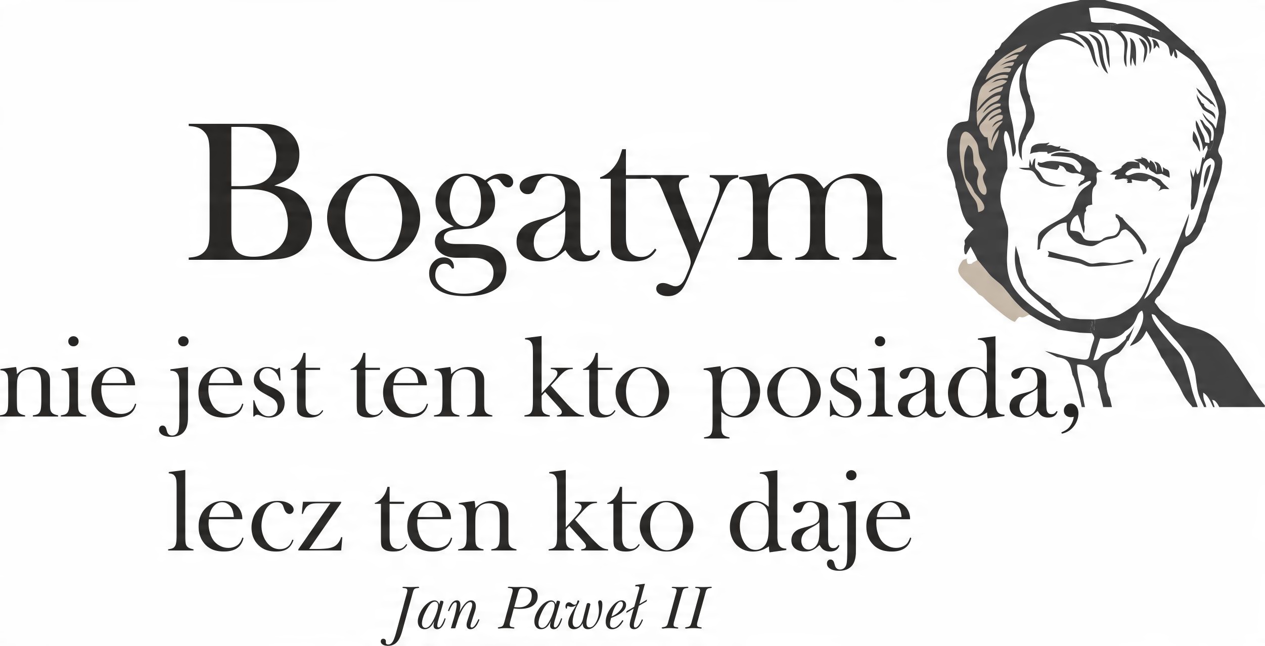 Naklejki na ścianę NAPISY CYTATY Papież Jan Paweł 10465961445 - Allegro.pl