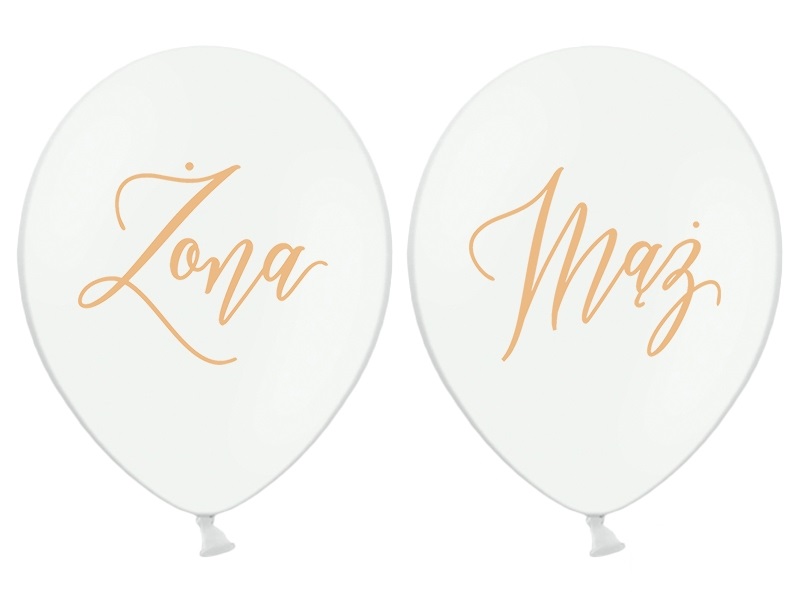 

Balony Mąż Żona na ślub i wesele 30cm 6szt