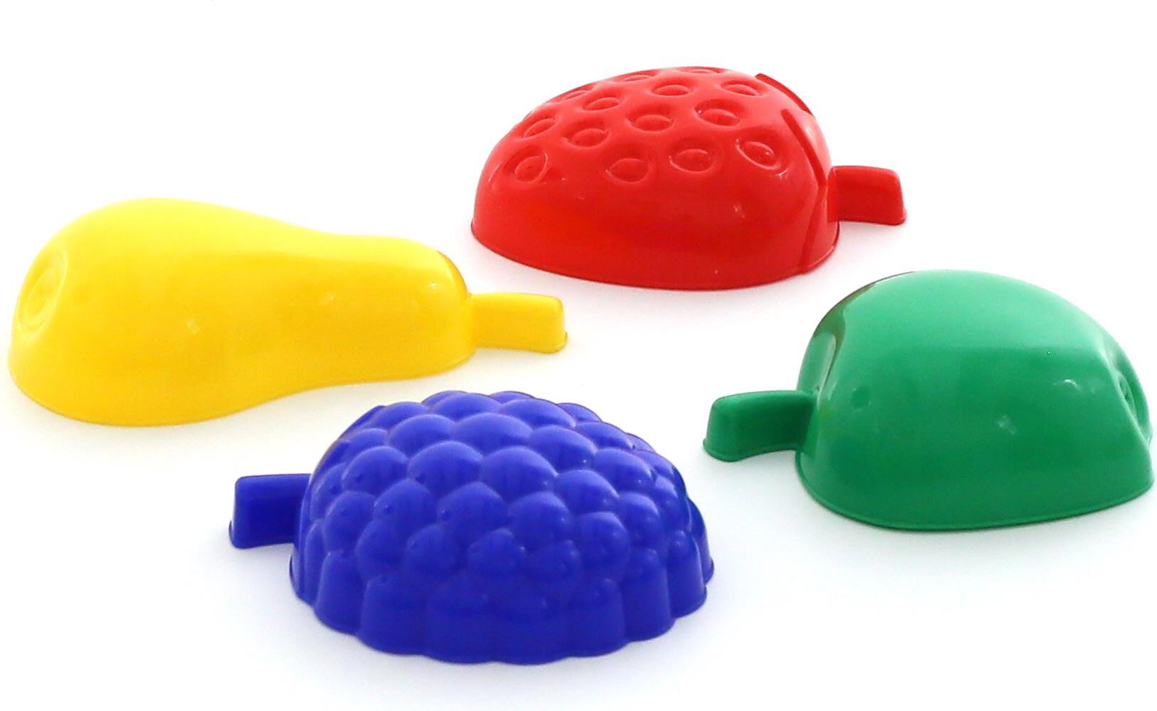 WADER FOREMKI DO PIASKU OWOCE DUŻE 4 ELEMENTY Marka Wader-Polesie