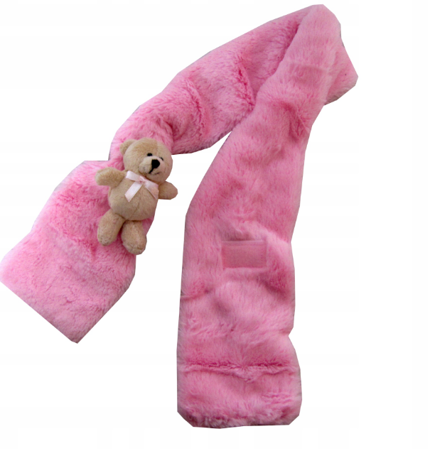 SZALIK + RĘKAWICZKI MISIE komplet pluszowy MIŚ róż Marka Inna marka