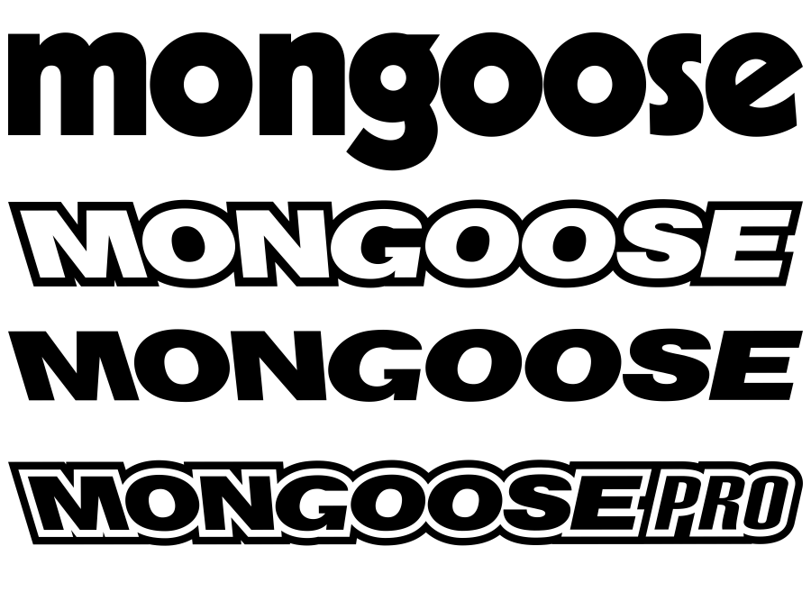 

Mongoose naklejki zastępcze na rower komplet 6 szt