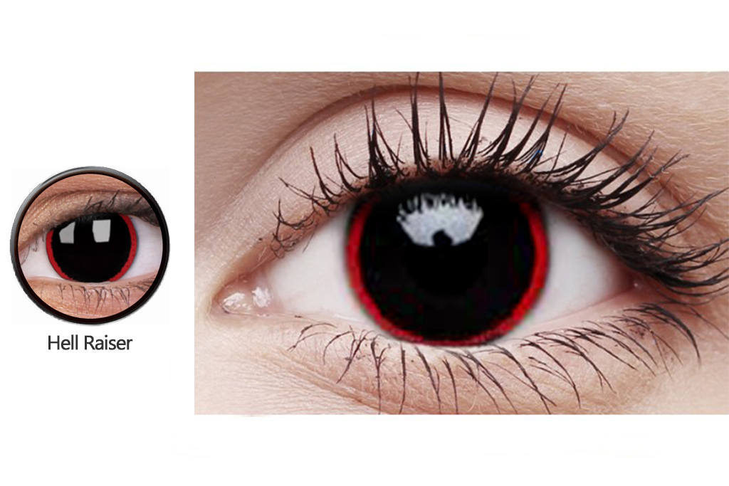Красочные контактные линзы сумасшедшие линзы Hellraiser