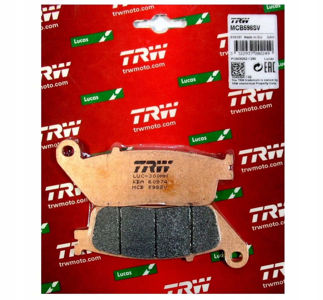 

Klocki Hamulcowe Trw Lucas MCB598SV Kawasaki Z 800