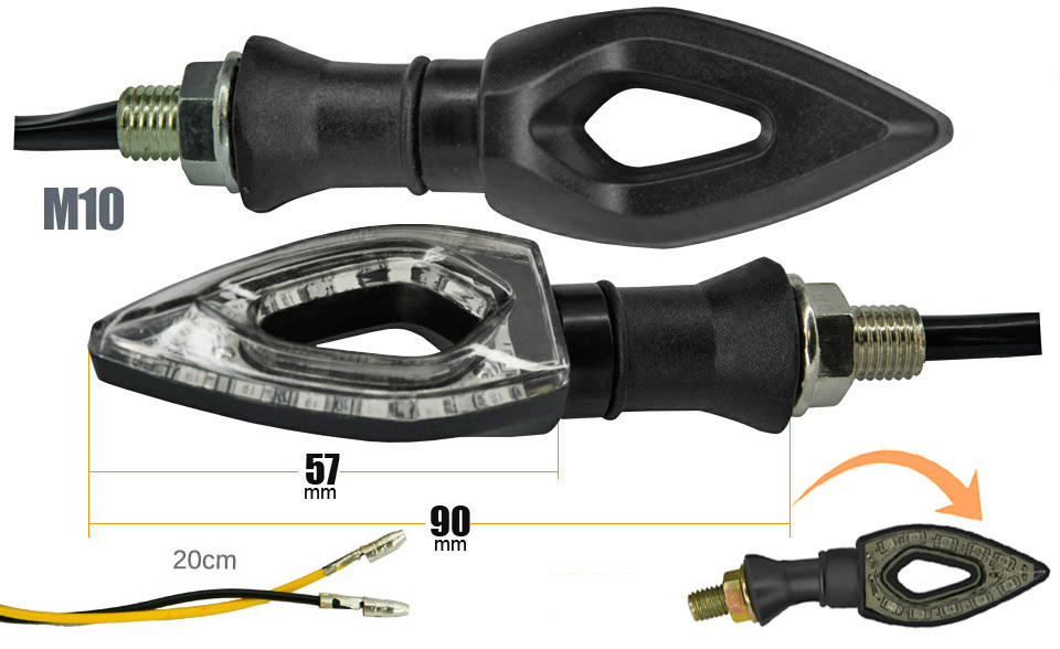 KIERUNKOWSKAZY KIERUNKI LED STRZAŁKA 4x PRZERYWACZ Producent inny
