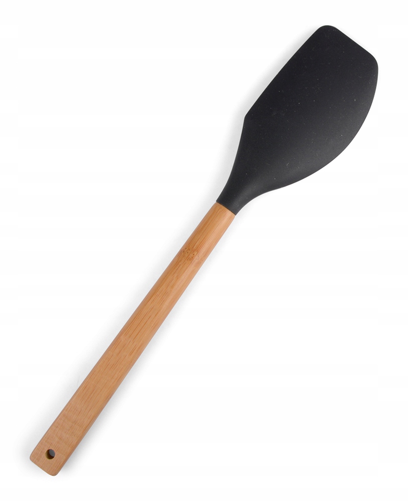 

Łopatka kuchenna Silikonowa Drewniana czarna 32cm