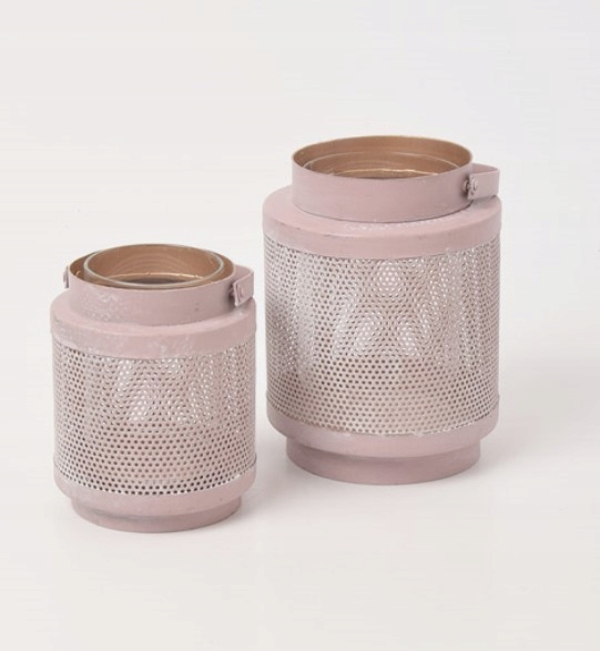 BELLDECO Rose Lampion Walec 2 metal