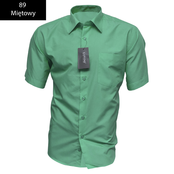 Koszula Męska 38/39 Krótki Rękaw 20 Kolorów odKNKK Rozmiar kołnierzyka 39
