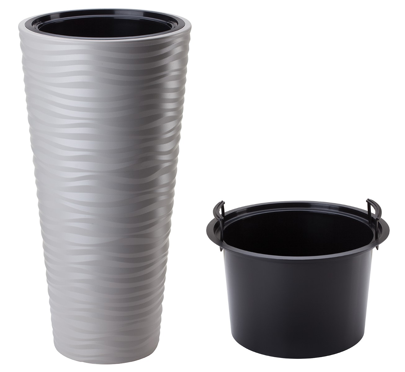 

Donica Z Wkładem Sahara Slim 30 Wys 56 Jasnoszary